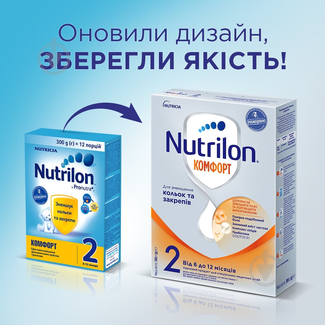 Сухая смесь Nutrilon Комфорт 2 300 г - фото 2