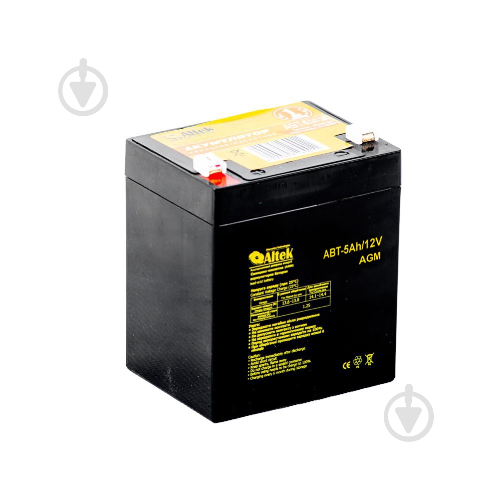 Аккумулятор Altek свинцовый ABT-5Аh/12V AGM - фото 1
