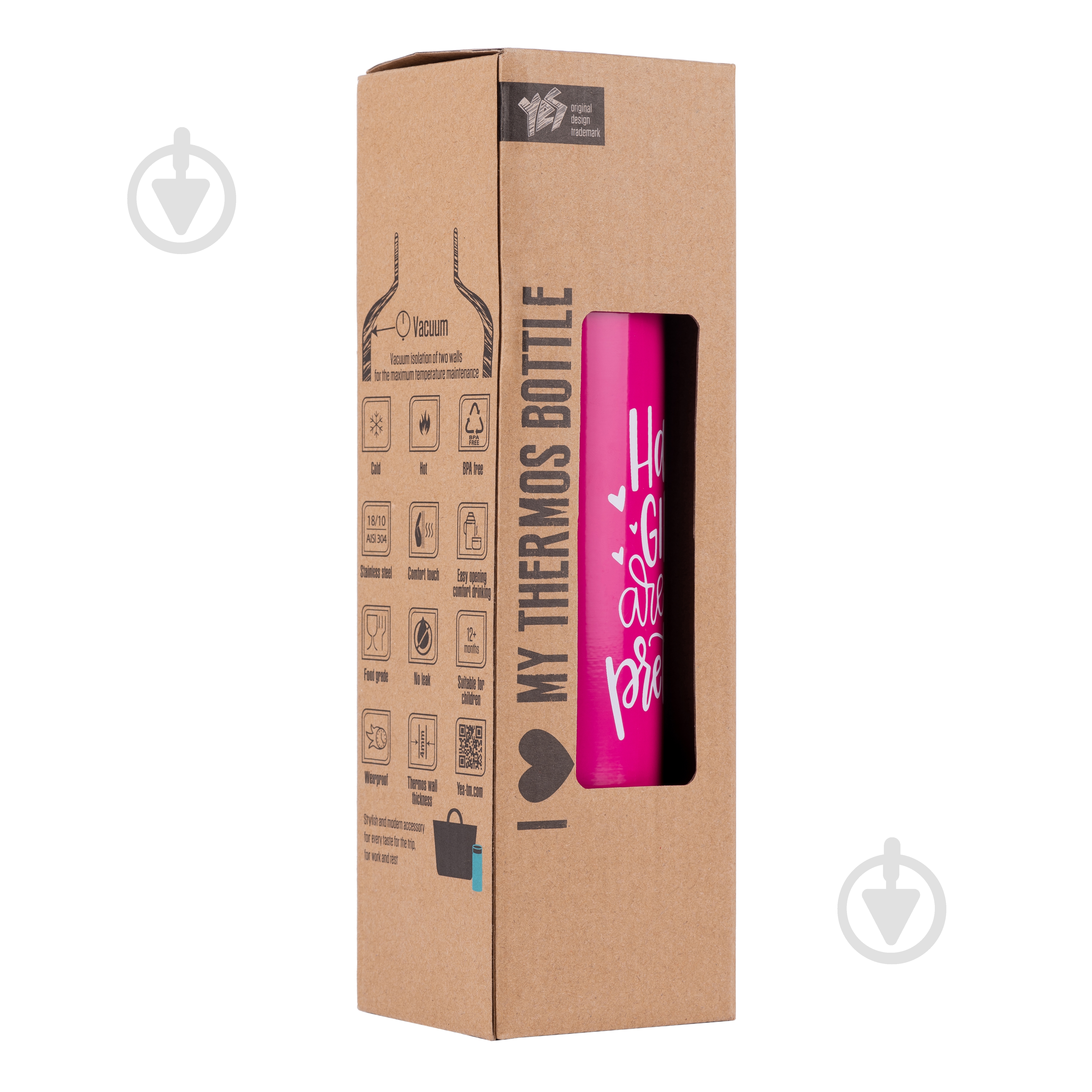 Термос YES Happy Girls 420 мл - фото 2