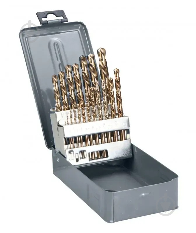 Набір свердел по металу Proline 1-13 мм крок 0.5 мм (з кобальтом) 25 шт. 78225 - фото 1 Набір свердел по металу Proline 1-13 мм крок 0.5 мм (з кобальтом) 25 шт. 78225 - фото 1