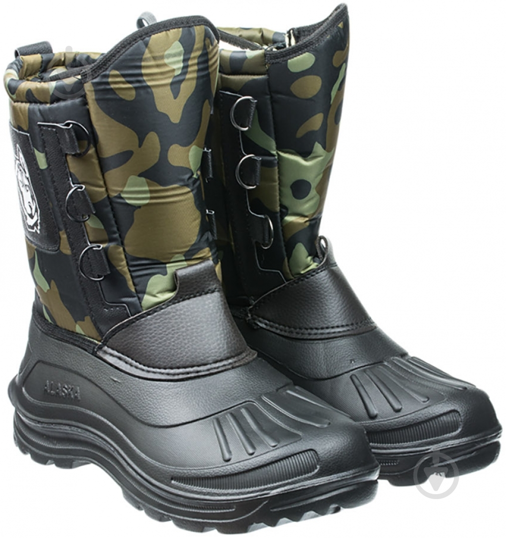 Берцы Гофра Аляsка р.45 черный с зелеными вставками - фото 1 Берцы Гофра Аляsка р.45 черный с зелеными вставками - фото 1