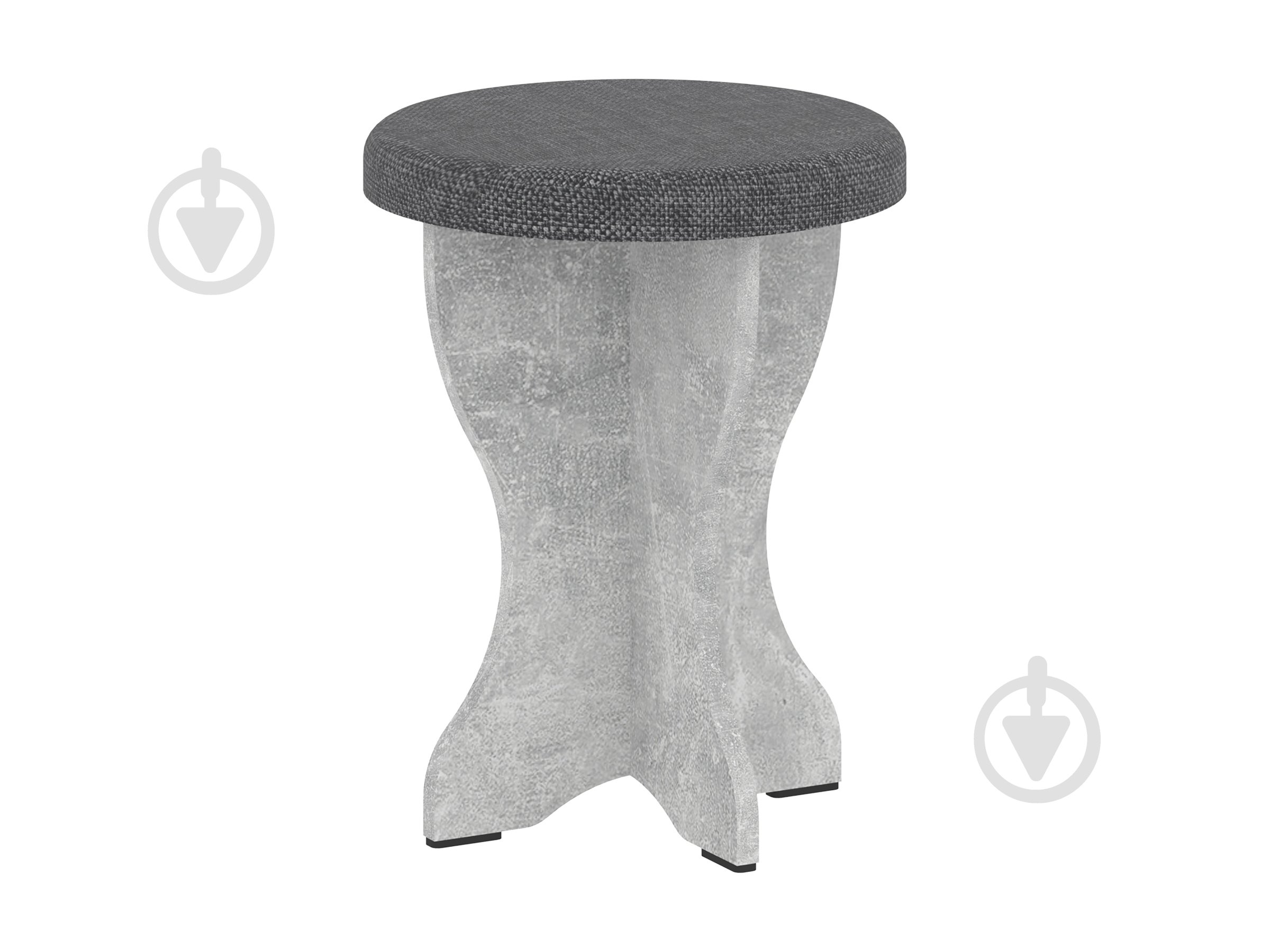 Табурет Пехотин 2 темно-серый / серый - фото 1 Табурет Пехотин 2 темно-серый / серый - фото 1