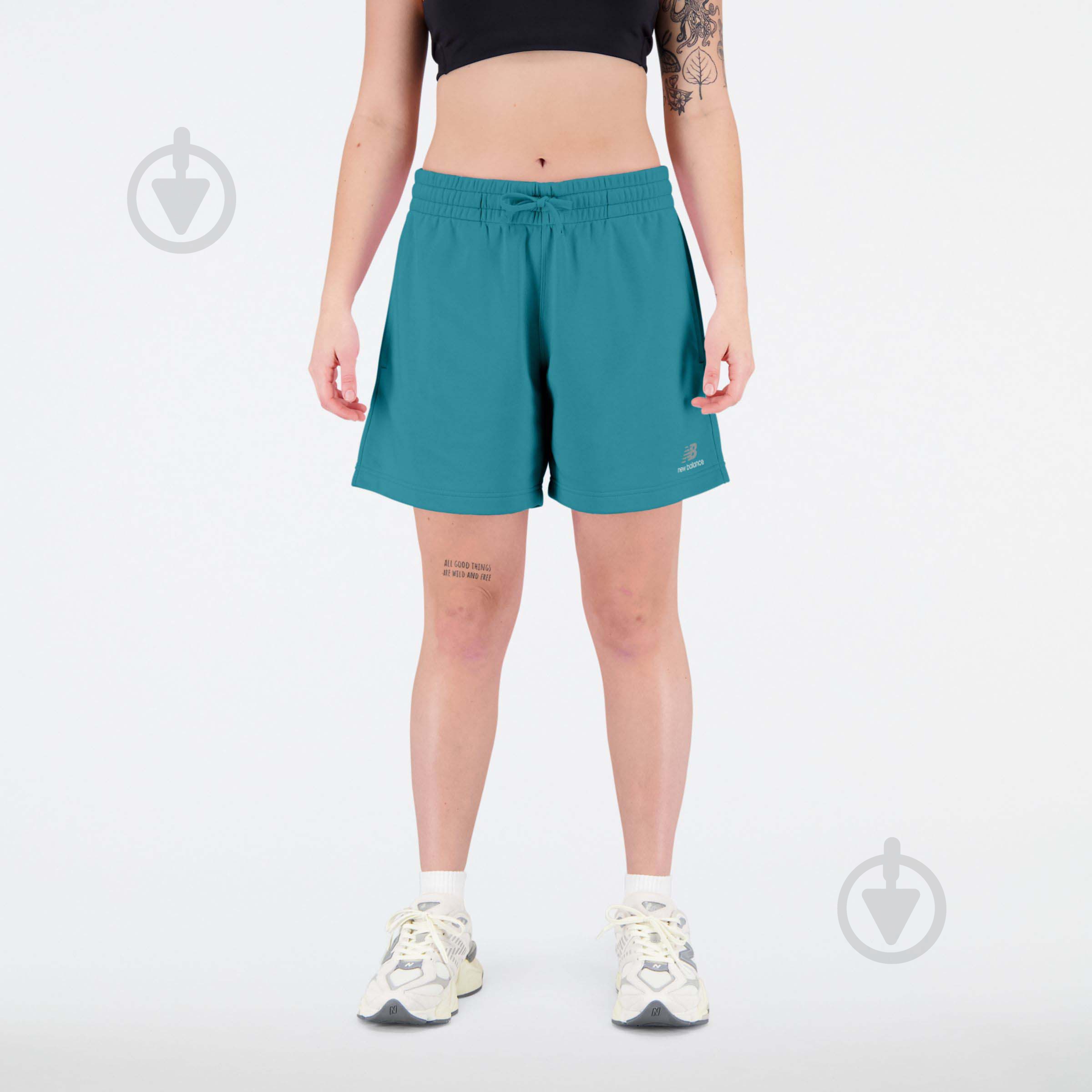 Шорты New Balance UNI-SSENTIALS US21500VDA р. M зеленый - фото 3 Шорты New Balance UNI-SSENTIALS US21500VDA р. M зеленый - фото 3