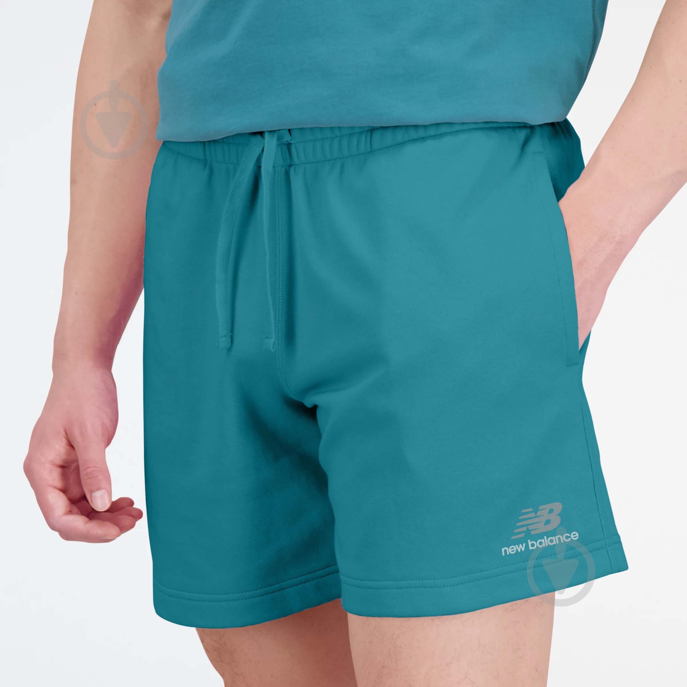 Шорты New Balance UNI-SSENTIALS US21500VDA р. M зеленый - фото 6 Шорты New Balance UNI-SSENTIALS US21500VDA р. M зеленый - фото 6