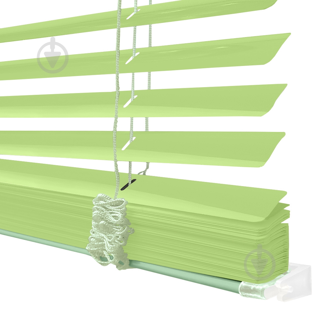 Жалюзи Rollotex алюминиевые горизонтальные с фиксацией 45х130 см Светло-салатовые глянцевые - фото 5 Жалюзи Rollotex алюминиевые горизонтальные с фиксацией 45х130 см Светло-салатовые глянцевые - фото 5