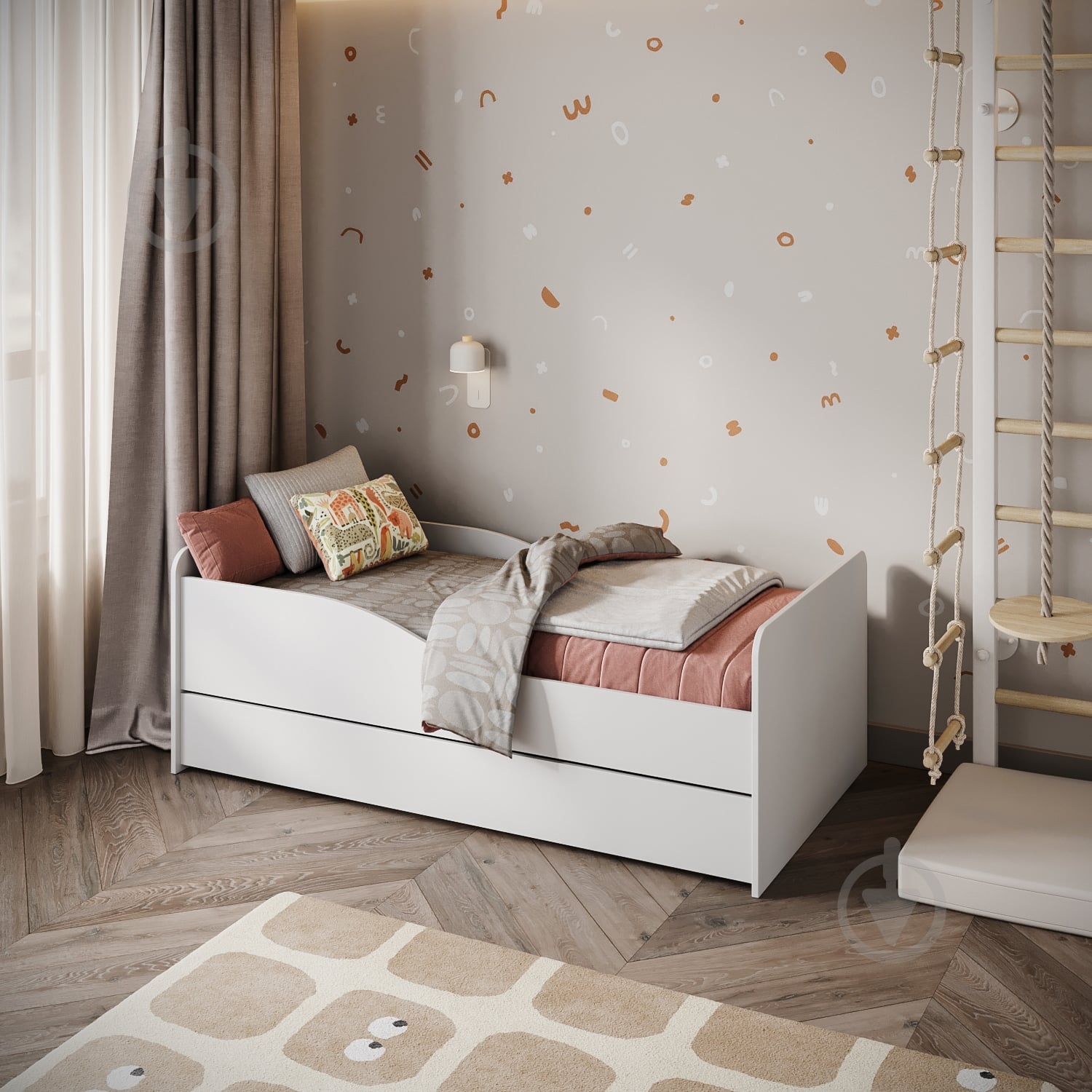 Кровать подростковая Sofia Style 80x160 см нимфея альба - фото 1