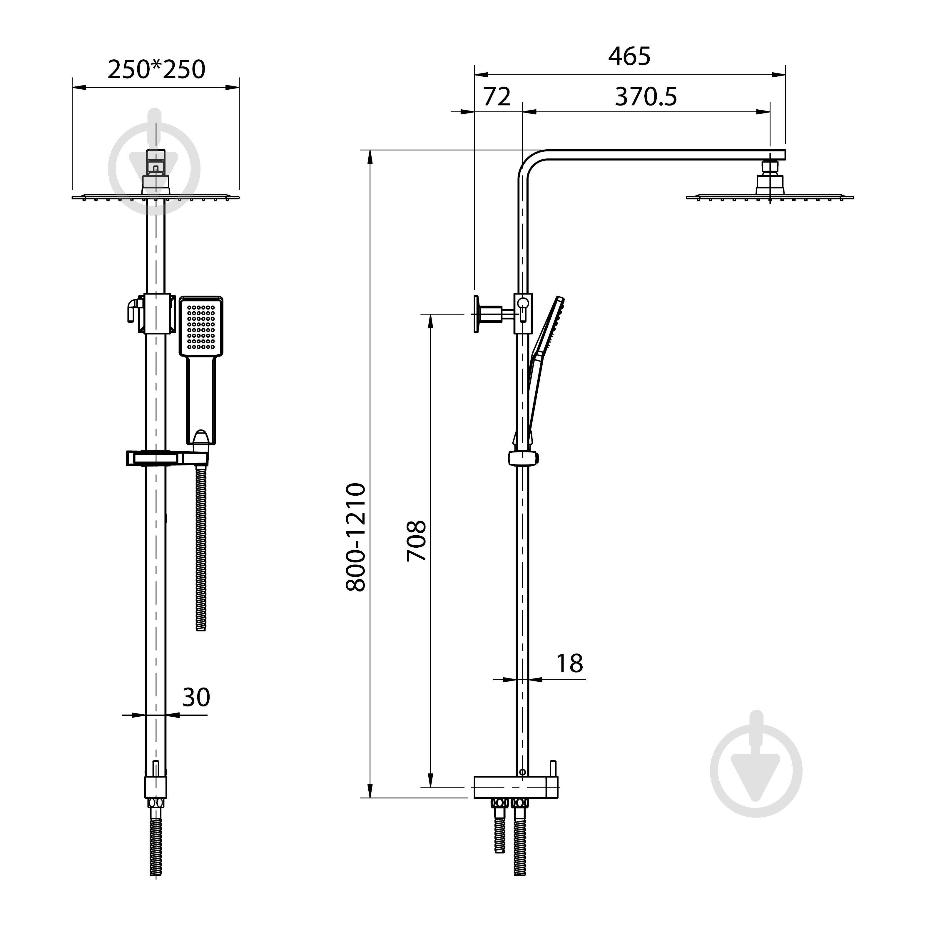 Душевой набор Koller Pool Neon NNSD200 - фото 2 Душевой набор Koller Pool Neon NNSD200 - фото 2