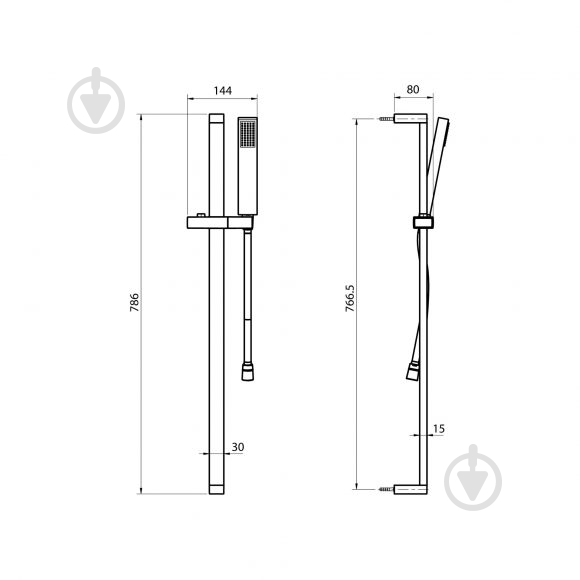 Душевой набор Koller Pool Neon (NNSR01) - фото 2