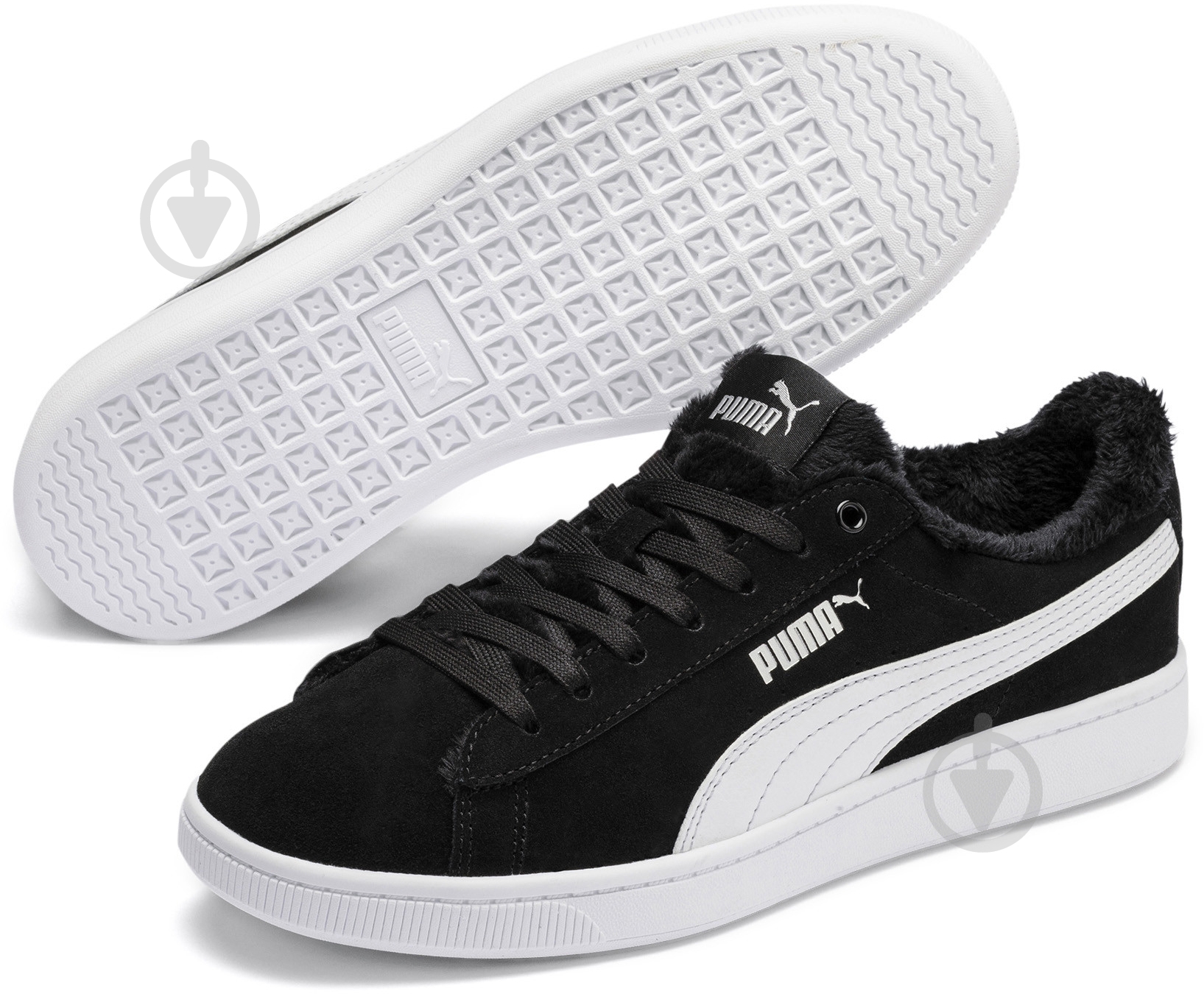 Кроссовки женские весенние Puma Puma Vikky v2 Fur 36998102 р.36 черные - фото 1 Кроссовки женские весенние Puma Puma Vikky v2 Fur 36998102 р.36 черные - фото 1