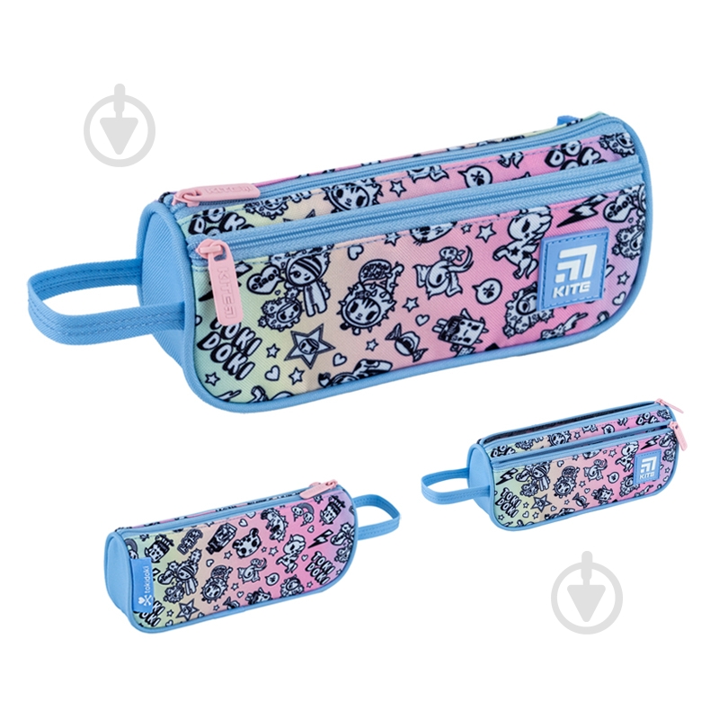 Пенал 643 tokidoki KITE голубой - фото 1 Пенал 643 tokidoki KITE голубой - фото 1