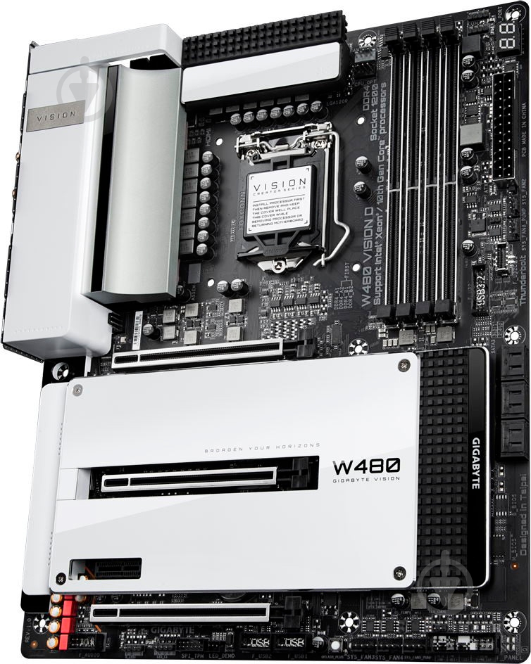 Материнская плата Gigabyte W480 VISION D (Socket 1200, Intel W480, ATX) - фото 3