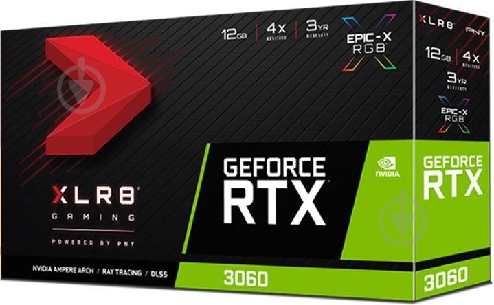 Видеокарта PNY 12GB GDDR6 192bit (VCG306012SFXPPB) - фото 3 Видеокарта PNY 12GB GDDR6 192bit (VCG306012SFXPPB) - фото 3