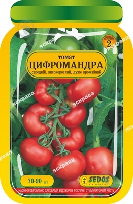 Семена томат Цифромандра 70-90 шт. Яскрава - фото 1 Семена томат Цифромандра 70-90 шт. Яскрава - фото 1