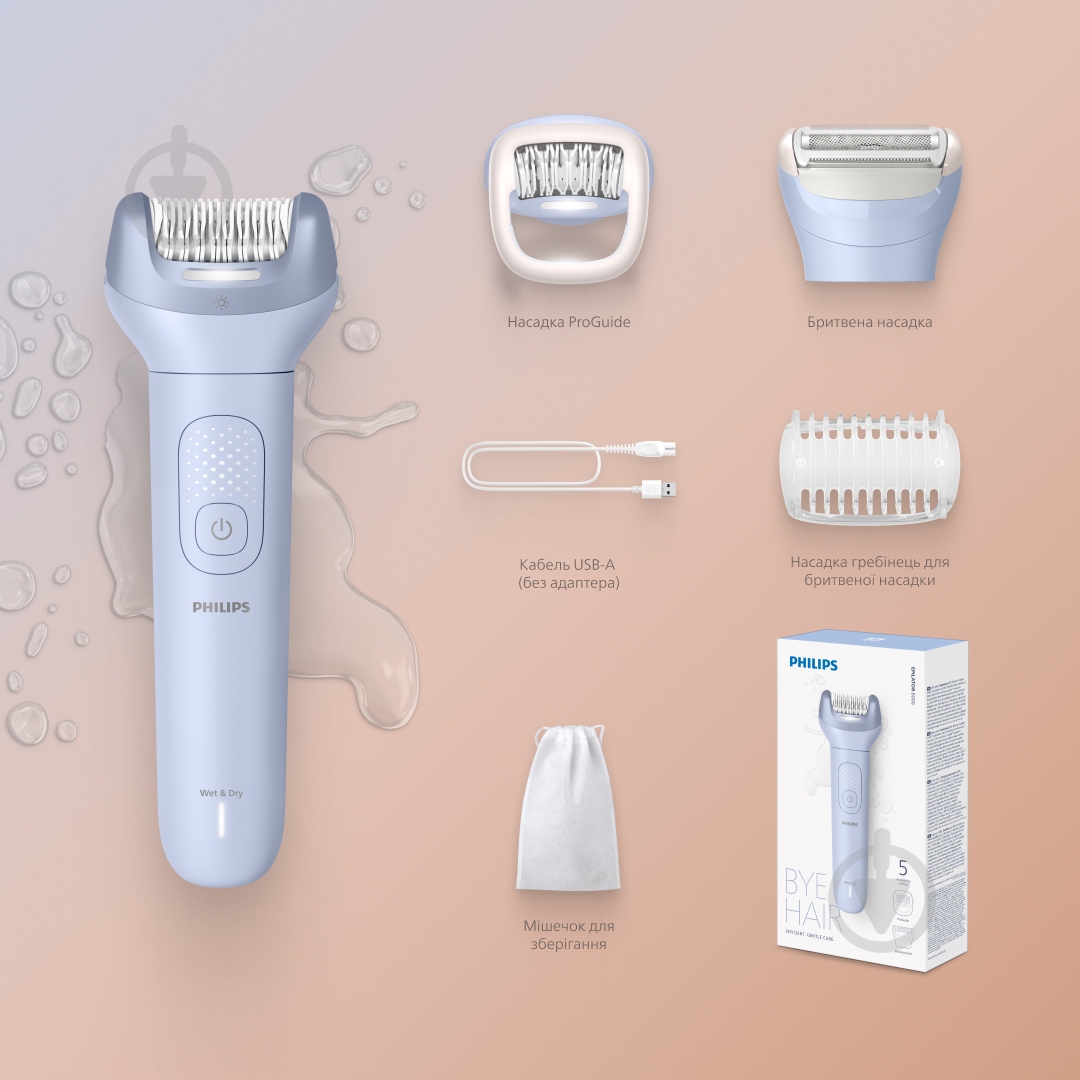 Епілятор Philips Series 8000 BRE709/00 - фото 3 Епілятор Philips Series 8000 BRE709/00 - фото 3