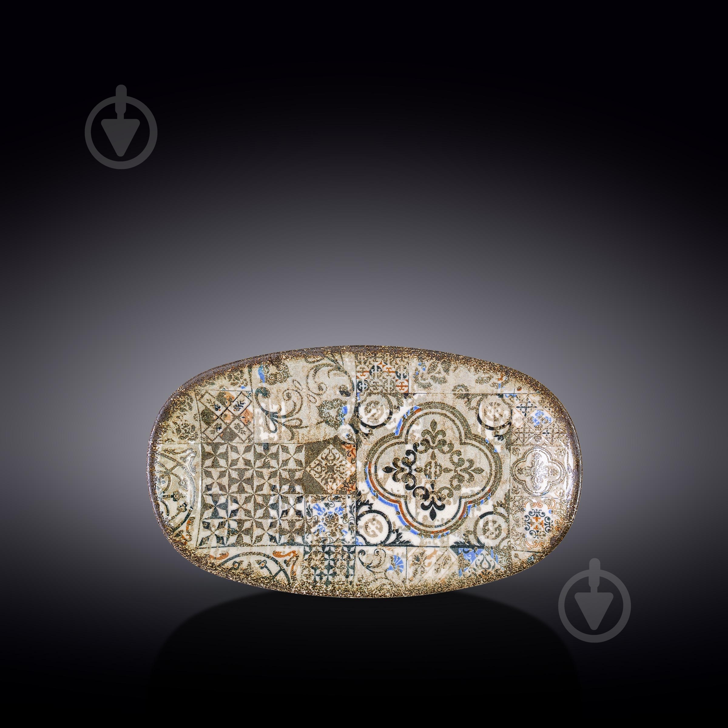 Блюдо овальное Wilmax Vintage Mosaic Graphics 16x9 см WL-671341 / A - фото 3 Блюдо овальное Wilmax Vintage Mosaic Graphics 16x9 см WL-671341 / A - фото 3