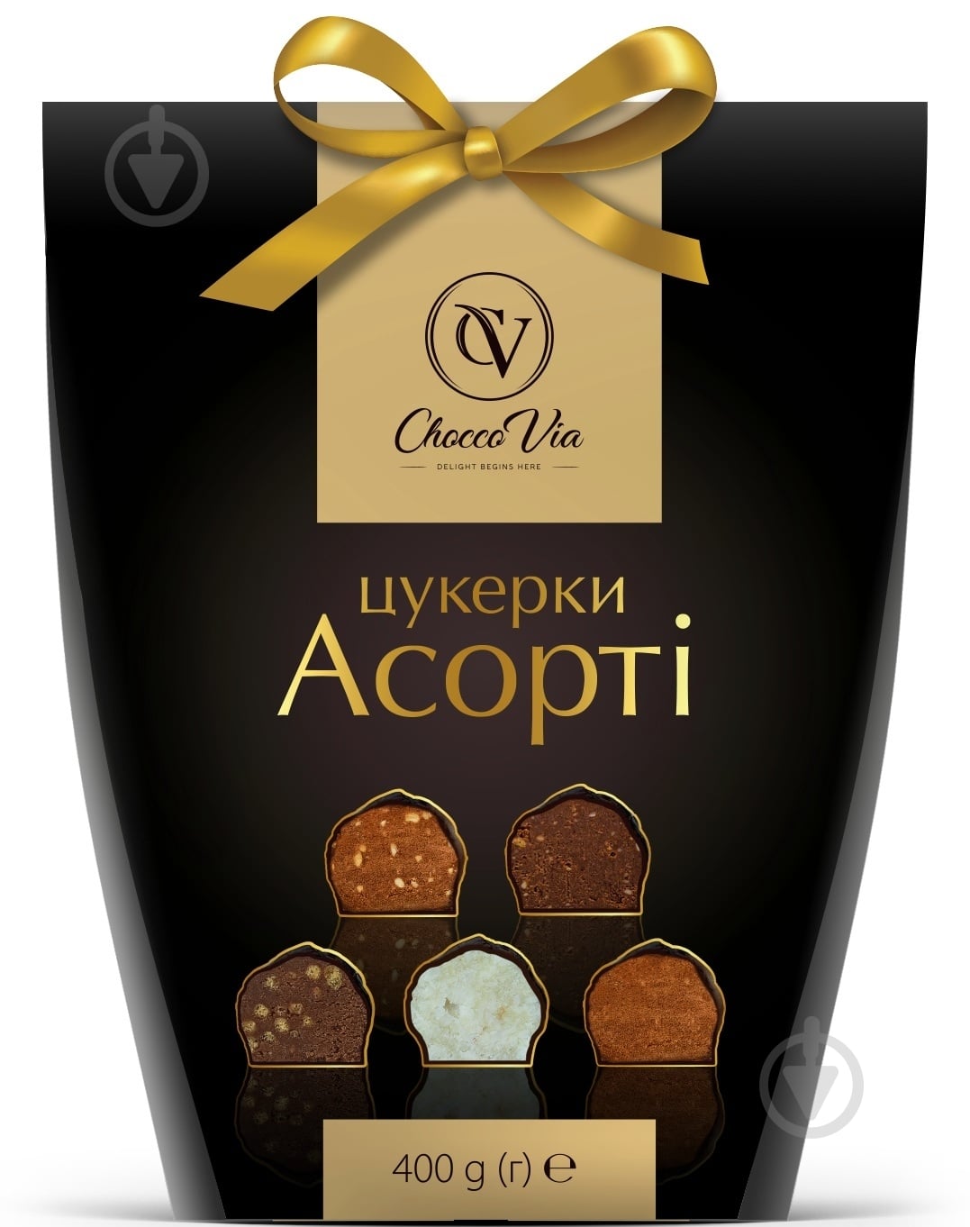 Набір цукерок Chocco Via Асорті 400 г - фото 1 Набір цукерок Chocco Via Асорті 400 г - фото 1