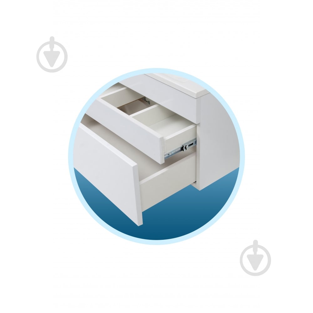 Тумба подвесная Сансервіс Элит-60-N белая - фото 2