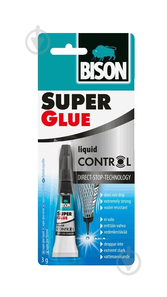 Суперклей Bison Liquid Control 3 г - фото 1