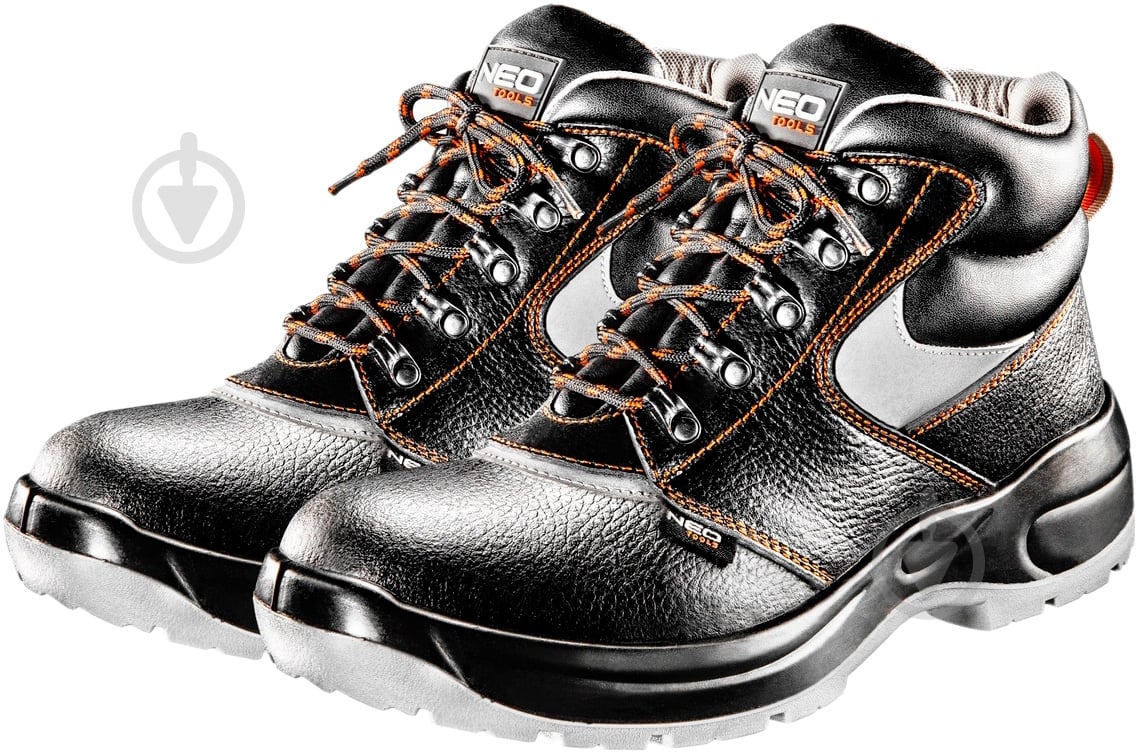 Ботинки рабочие NEO tools S1P SRA с металлическим подноском р.46 82-027 черный - фото 1 Ботинки рабочие NEO tools S1P SRA с металлическим подноском р.46 82-027 черный - фото 1
