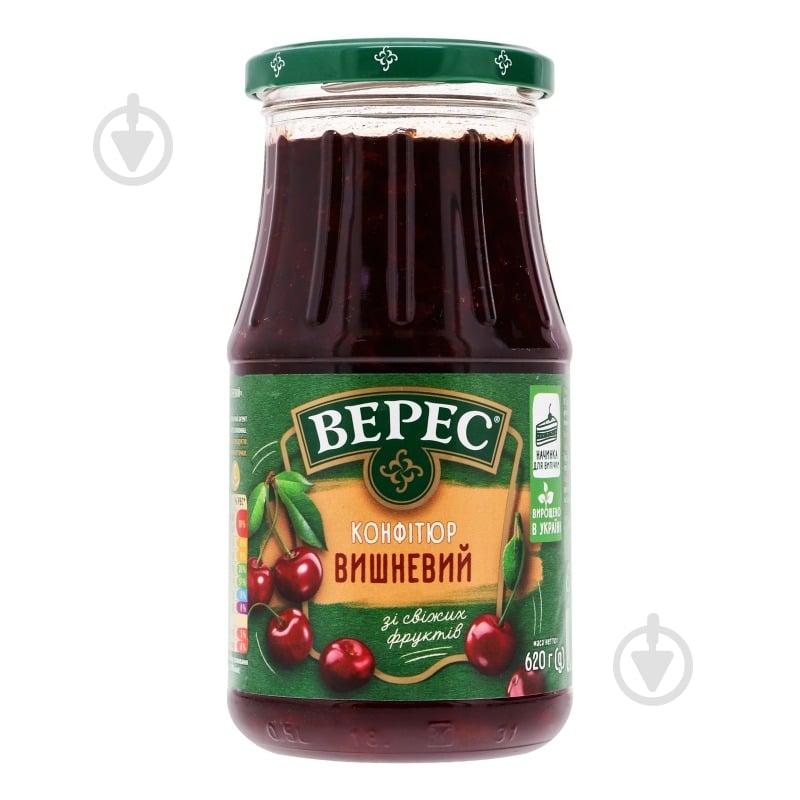 Конфитюр Верес вишневый 620 г - фото 1 Конфитюр Верес вишневый 620 г - фото 1