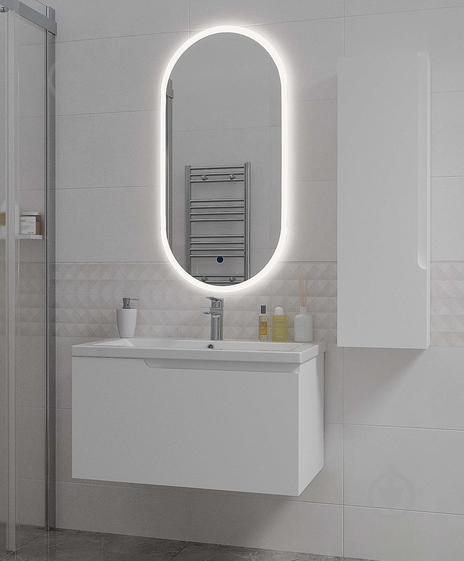 Тумба подвесная Сансервіс Неаполь 80 белая Como-80 - фото 3