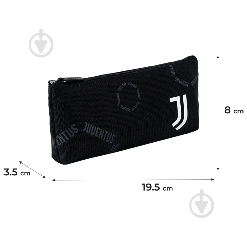 Пенал 680 FC Juventus KITE черный - фото 2