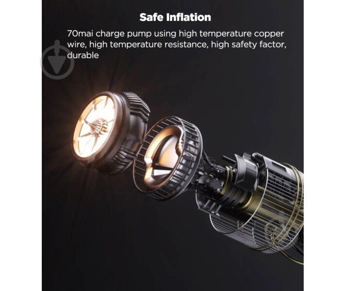 Компресор автомобільний 70mai Midrive TP04 (841552) - фото 9