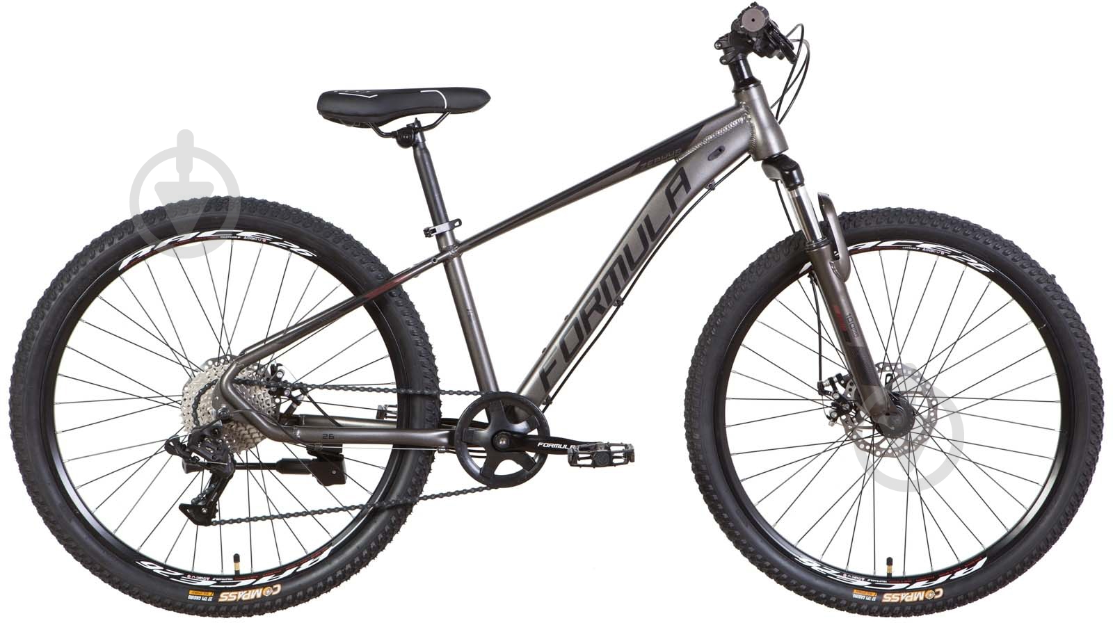 Велосипед Formula 26" 14"(36 см) ZEPHYR 3.0 OPS-FR-26-590 серо-черный - фото 1