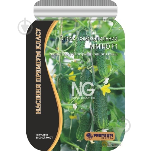 Семена Яскрава огурец Мимино F1 10 шт. (4823069904388) - фото 1