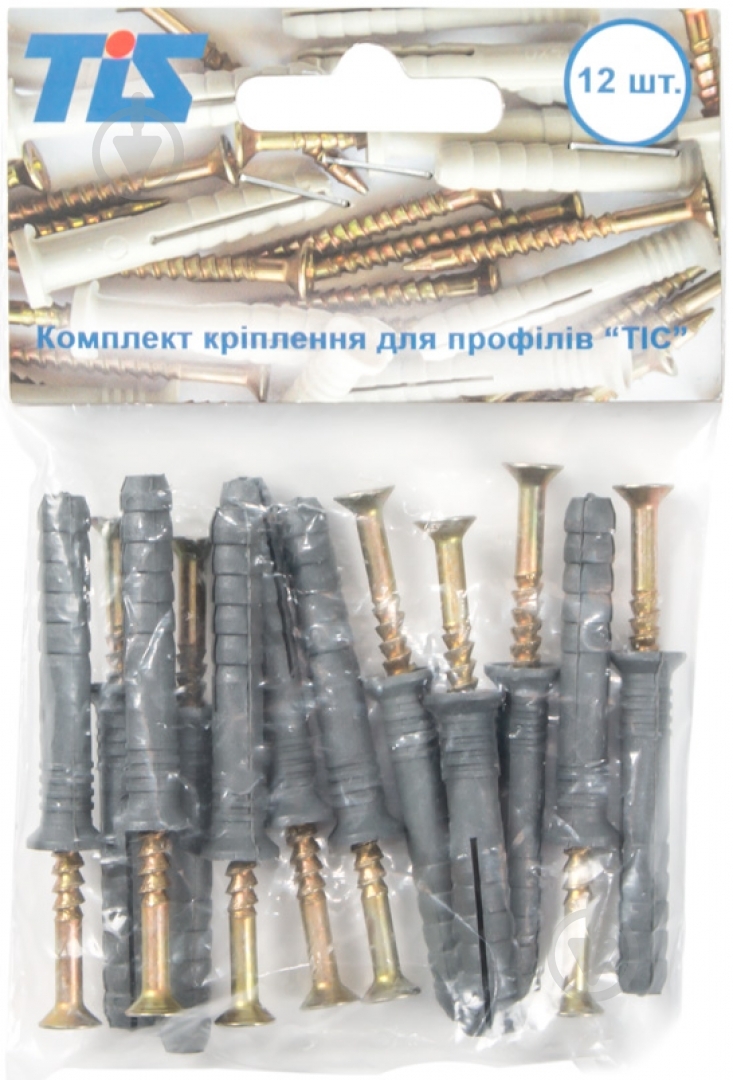 Комплект кріплень для профілів TIS 6x40 мм 12 шт. (КЛ03-04) - фото 2