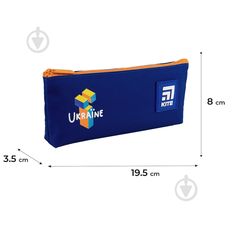 Пенал BE Ukraine 680-5 KITE синий - фото 2 Пенал BE Ukraine 680-5 KITE синий - фото 2