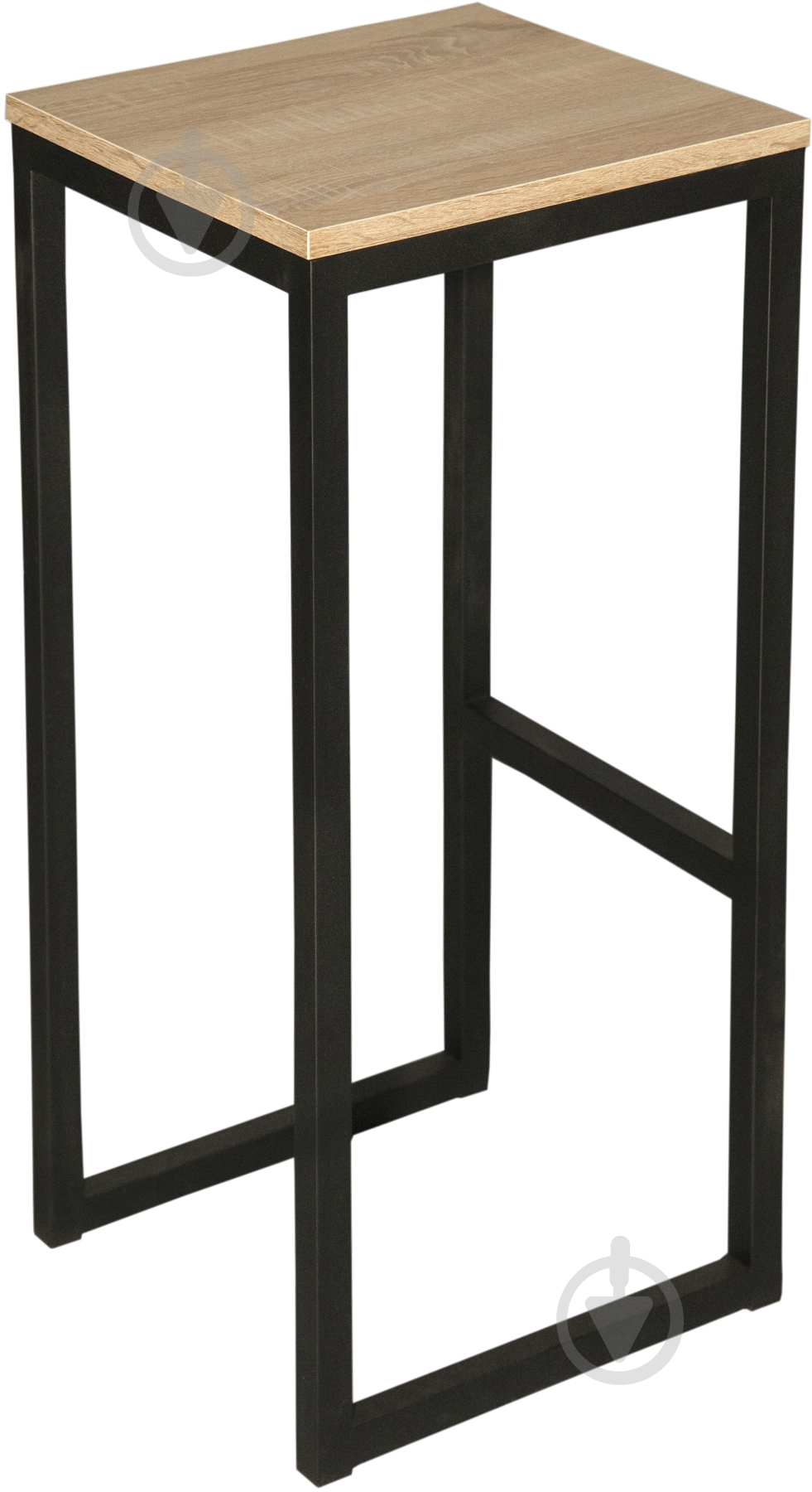 Стул барный Лугалпроф Кубик черный / дуб сонома - фото 1
