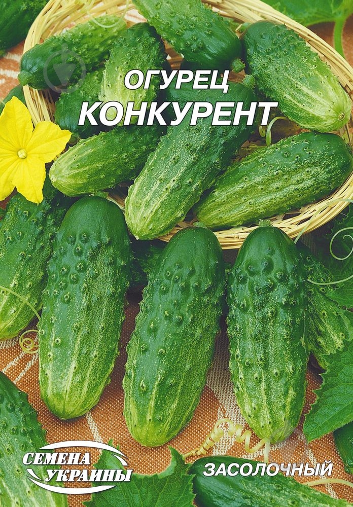Семена огурец Конкурент 10 г Насіння України - фото 1 Семена огурец Конкурент 10 г Насіння України - фото 1