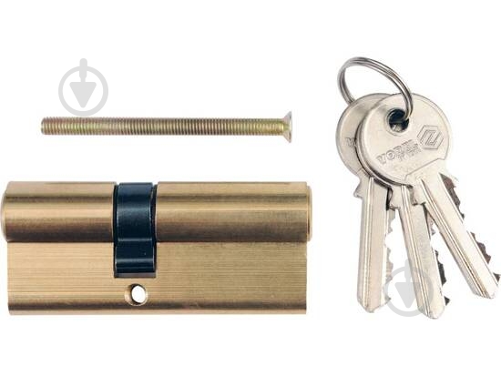 Набор Vorel 31x36 67 мм латунь сердцевина замка + ключи 77204 - фото 1 Набор Vorel 31x36 67 мм латунь сердцевина замка + ключи 77204 - фото 1