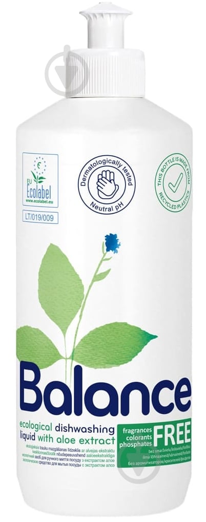 Засіб для ручного миття посуду з екстрактом алое 0,45 л - фото 1