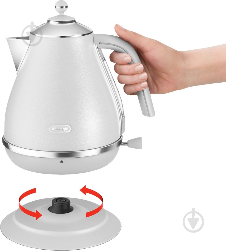 Электрочайник Delonghi KBOE 2001.W - фото 2 Электрочайник Delonghi KBOE 2001.W - фото 2