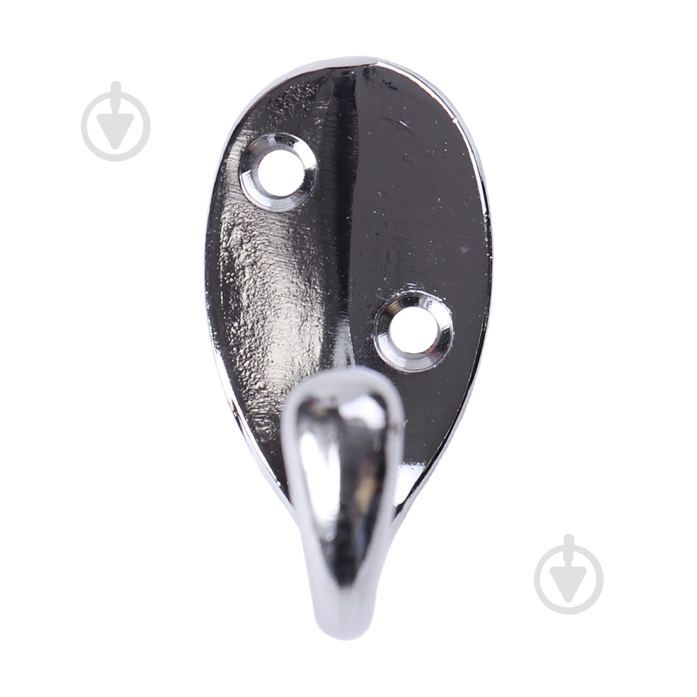 Крючок мебельный  Larvij LK0102CH хром - фото 2