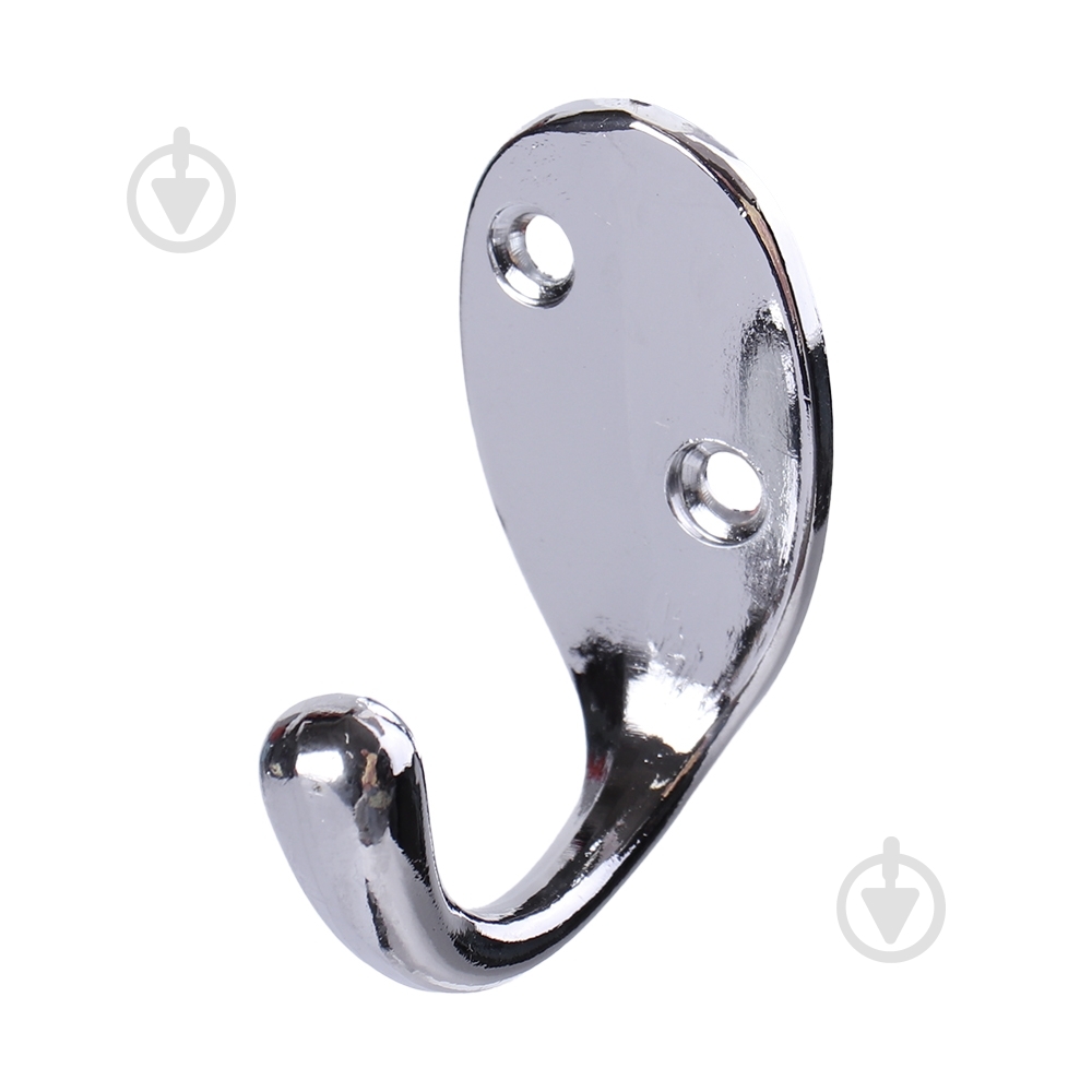 Крючок мебельный  Larvij LK0102CH хром - фото 1