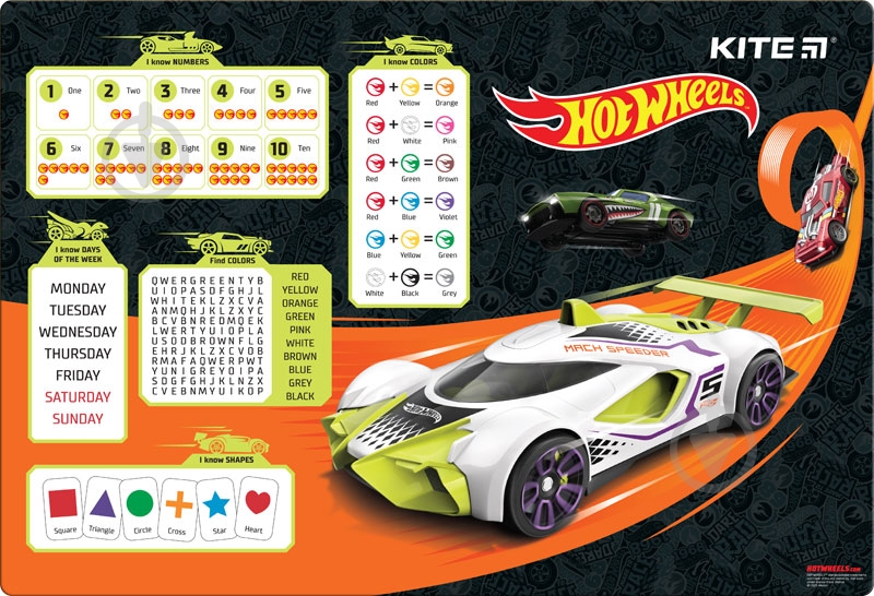 Подкладка настольная Hot Wheels HW23-207 KITE - фото 1