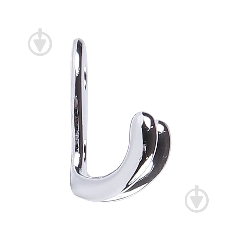 Крючок мебельный  Larvij LK0201CH хром - фото 2