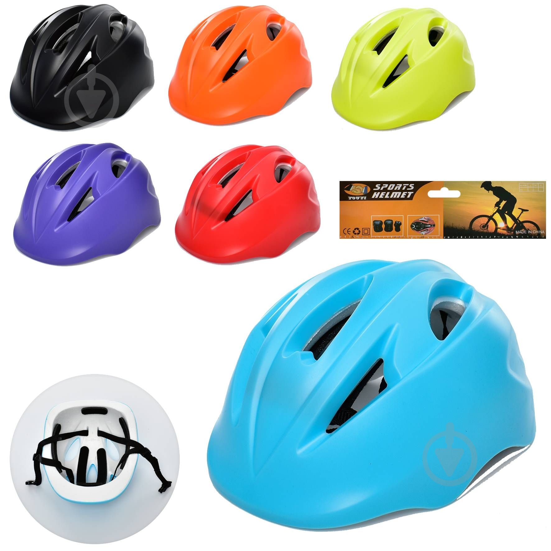 Шлем PROF1 MS 3392 р. one size в ассортименте - фото 1 Шлем PROF1 MS 3392 р. one size в ассортименте - фото 1