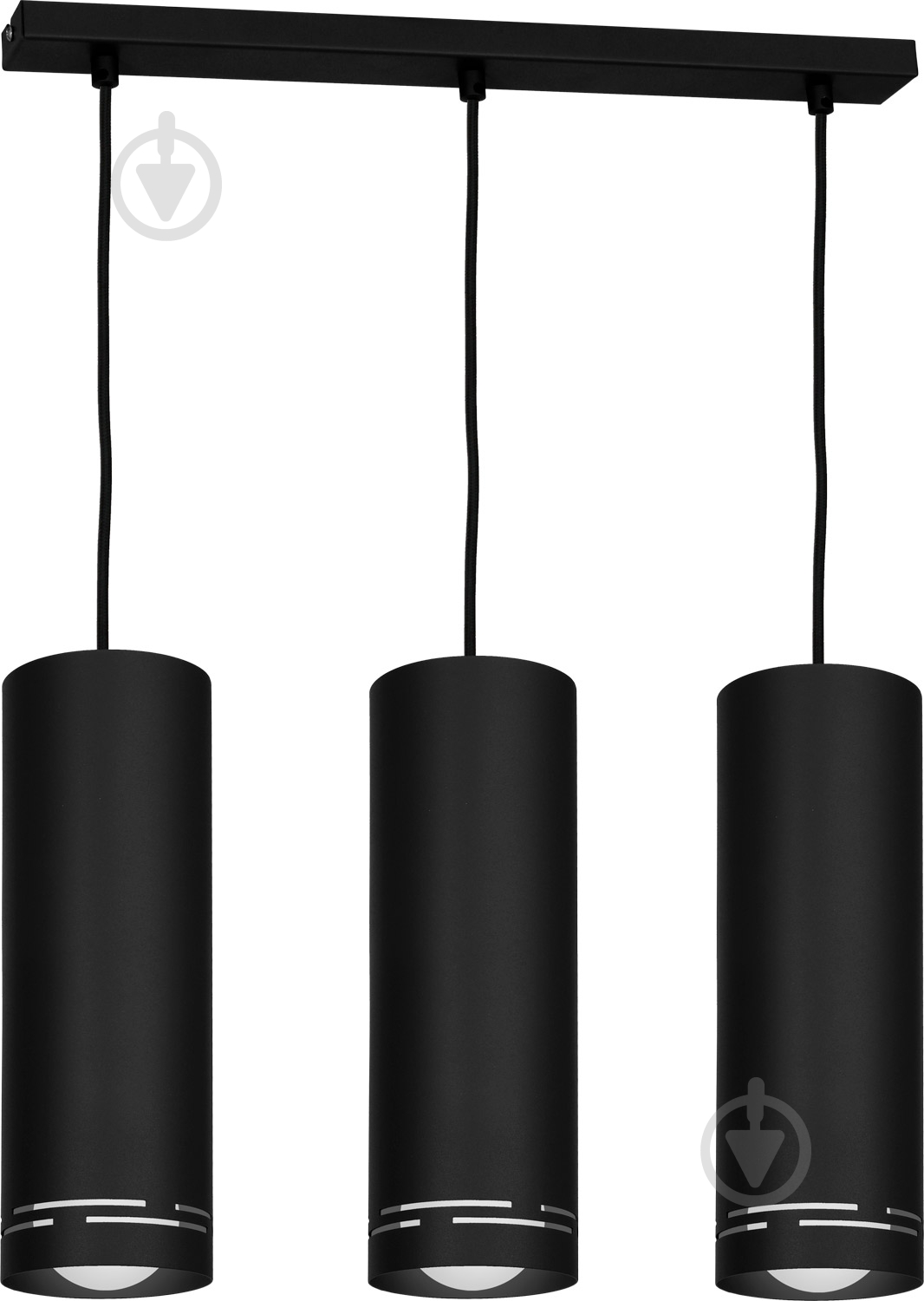 Подвес Luminex Insert Round 8539 3x60 Вт E27 черный - фото 1