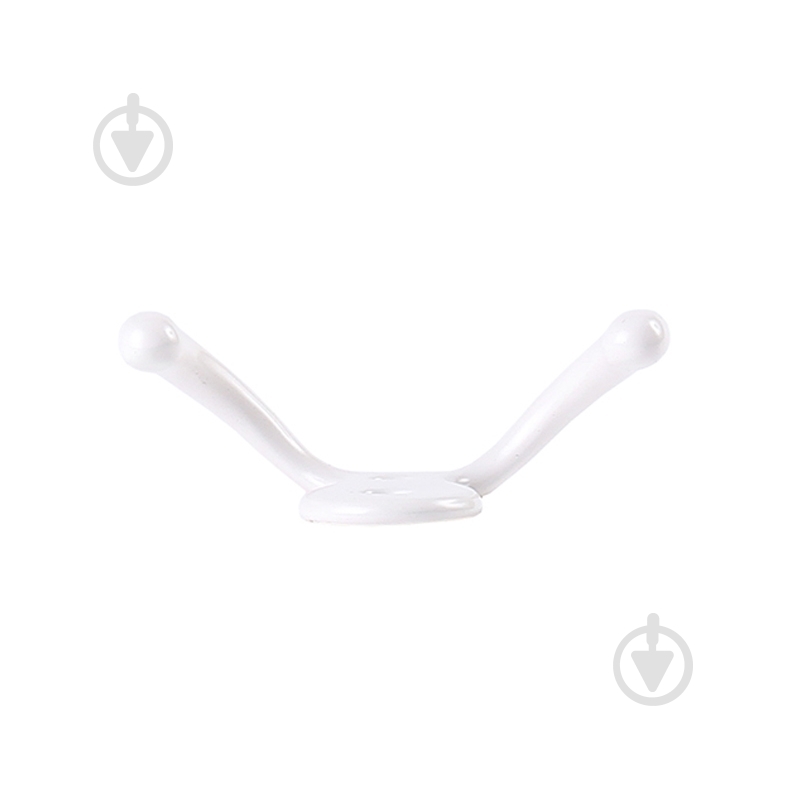 Крючок мебельный  Larvij LK0201WH белый - фото 3