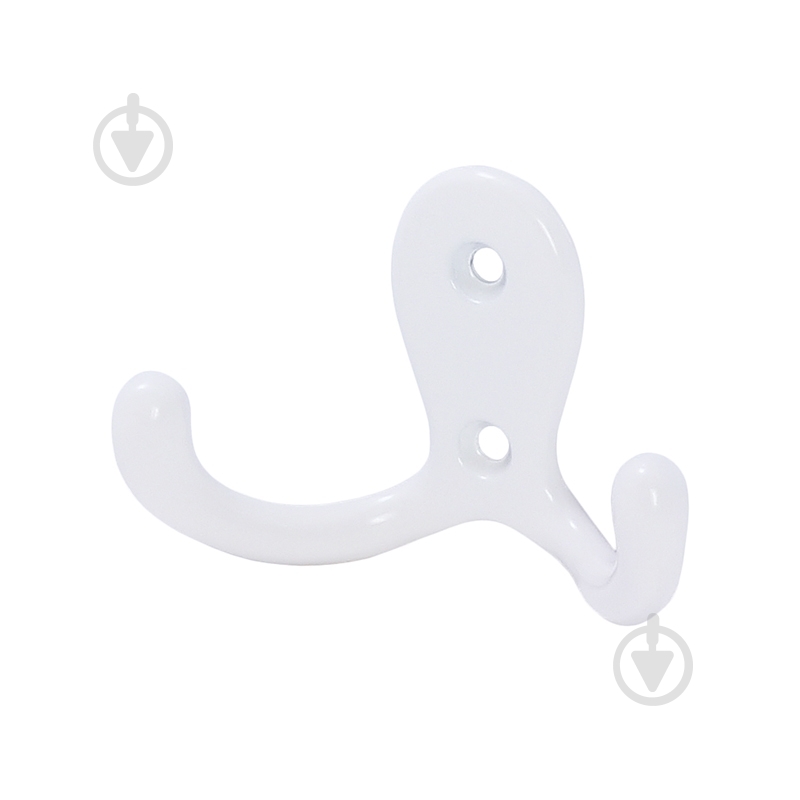 Крючок мебельный  Larvij LK0201WH белый - фото 1