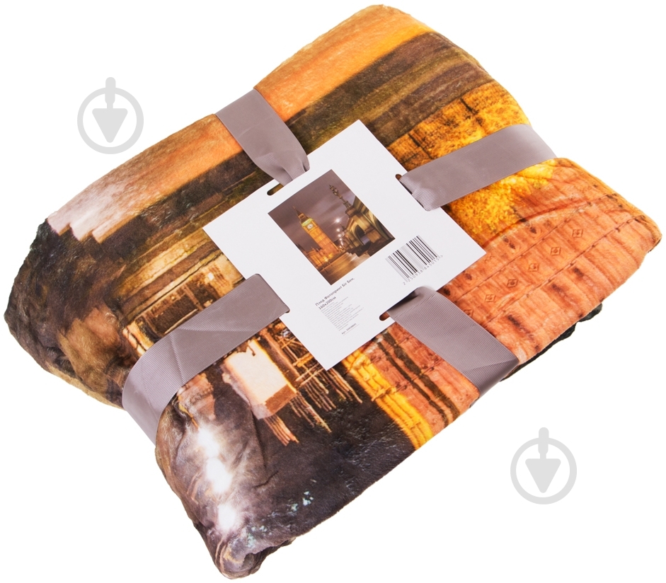 Плед Биг Бен 160x200 см желтый Underprice - фото 3 Плед Биг Бен 160x200 см желтый Underprice - фото 3