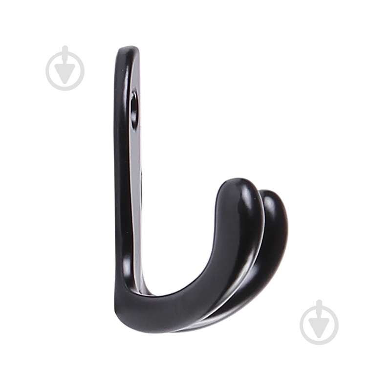 Крючок мебельный  Larvij LK0202BL черный - фото 2