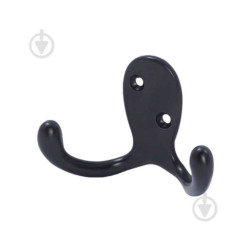 Крючок мебельный  Larvij LK0202BL черный - фото 1