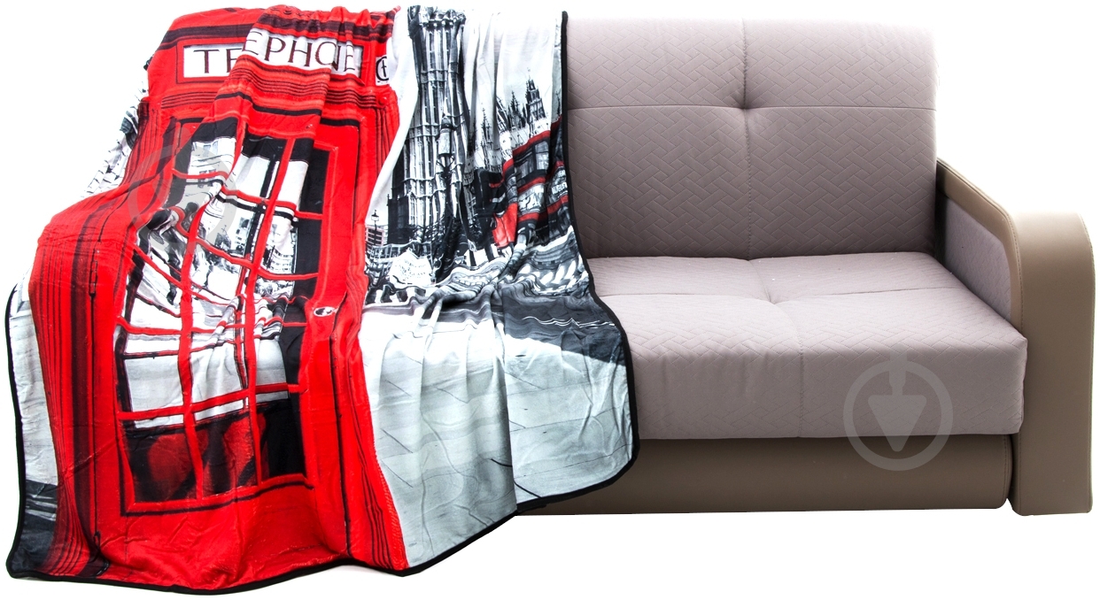 Плед Лондон 160x200 см разноцветный Underprice - фото 1 Плед Лондон 160x200 см разноцветный Underprice - фото 1