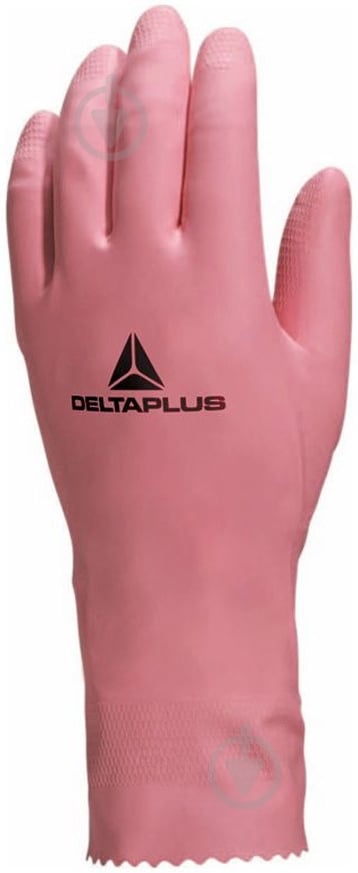 Перчатки Delta Plus VE210RO с хлопчатобумажной подкладкой с покрытием латекс XS (6) VE210RO06 - фото 1