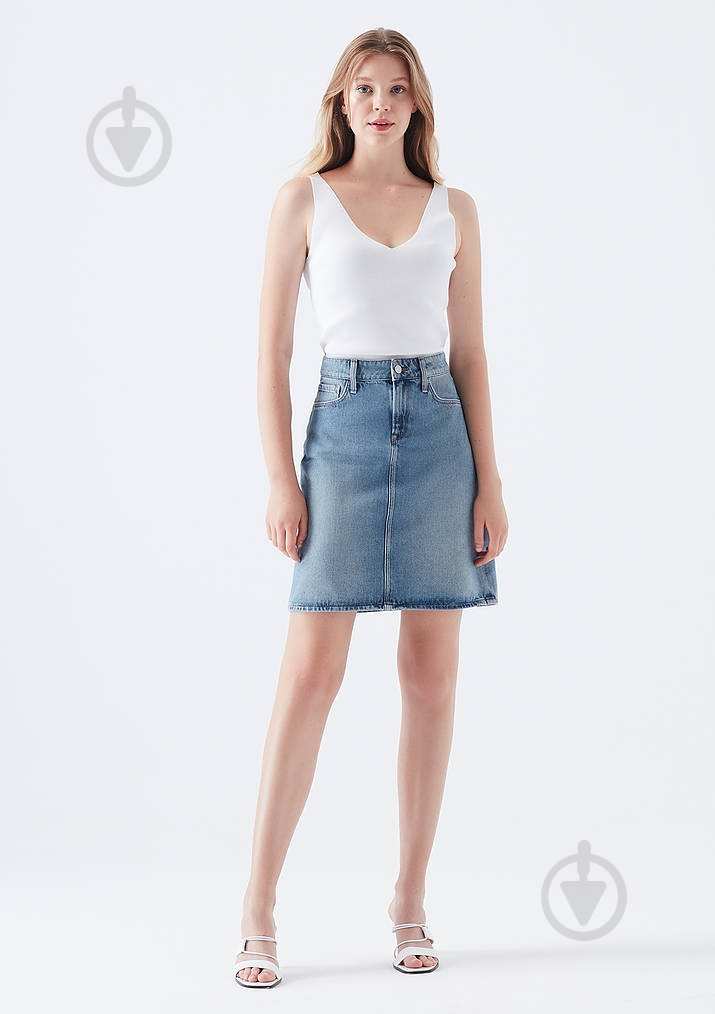 Юбка Mavi VALERIE Shaded Indigo Denim 1319831086 р. L синий - фото 1